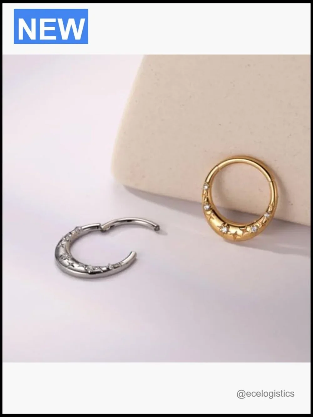 316L Surgical Steel Septum Ring Nose Hoop Hypoallergenic Daith Cartilage Conch
